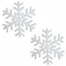 Χριστουγεννιάτικες Χιονονιφάδες Οροφής Λευκές - Σετ 2 τεμ. (29cm)